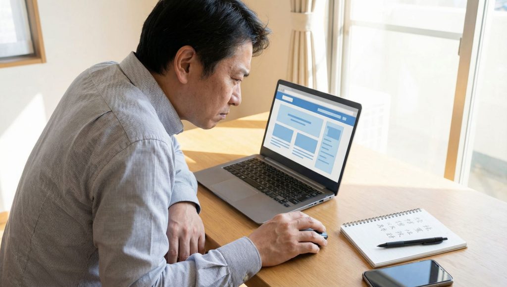 賃貸住宅管理業法に基づく登録業者の確認をするオーナー